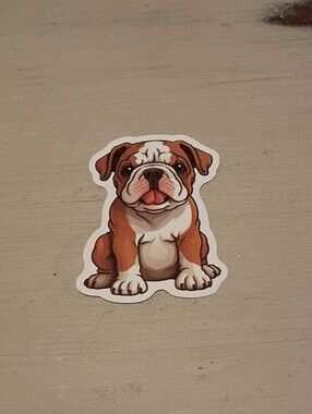 10/$10 Stickers Decal - Bulldog Puppy Kawaii Animal Sticker - Brand New
